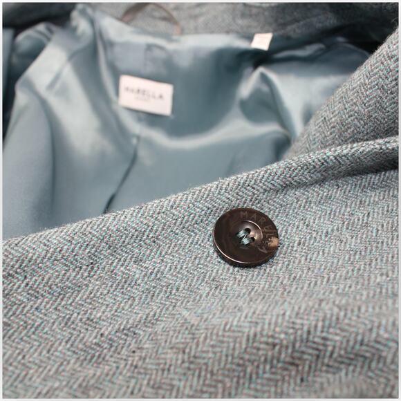 US12 Italy48 MarellaSport Blazer Wool Herringbone Oversize Menswear Water Garden - Picture 11 of 16